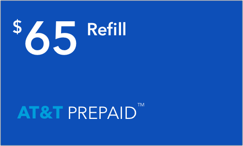 AT&T Prepaid $65 Monthly Plan Refill