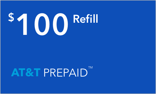 AT&T Prepaid $100 Online Refill