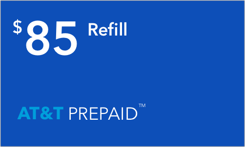 AT&T Prepaid $85 Online Refill