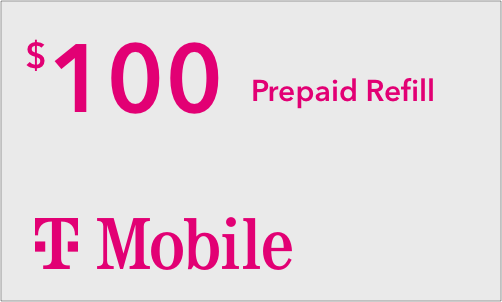 T-Mobile Prepaid $100 Refill