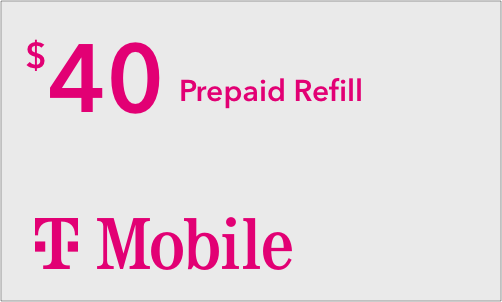 T-Mobile Prepaid $40 Refill